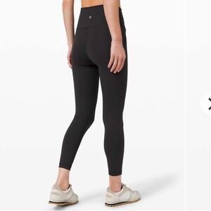lululemon athletica Black Wunder Under, High-Rise Leggings, 25"